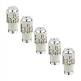 SIEMENS Lot de 5 fusibles DIAZED 500 V E33 63 A