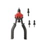 Facom Y.107CPB - Pince à Écrous Aveugles - Actionnement à 2 Mains - Compatible avec 4 Embouchures - Matériau Robuste et Durable