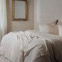 Linnea Taie d'oreiller 65x65 cm Mousseline de Coton Milos Beige Ficelle