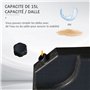 Outsunny Lot de 4 Pied de Parasol Poids de lestage carré avec poignée pour Parasol A remplir d'eau jusqu'à 60 kg ou de Sable jus
