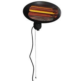 Outsunny chauffage extérieur radiant infrarouge électrique mural chauffage d'appoint sans CO₂ 3 modes 650/1300/2000 W certifié I