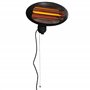 Outsunny chauffage extérieur radiant infrarouge électrique mural chauffage d'appoint sans CO₂ 3 modes 650/1300/2000 W certifié I