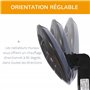 Outsunny chauffage extérieur radiant infrarouge électrique mural chauffage d'appoint sans CO₂ 3 modes 650/1300/2000 W certifié I