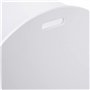 HOMCOM Coffre malle de rangement coffre à jouets dim. 62L x 40l x 46H cm MDF blanc