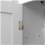 kleankin Meuble WC Suspendu Armoire à Pharmacie Murale Armoire Salle de Bain Rangement avec Porte et étagère réglable - 41 x 18,