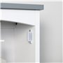 kleankin Meuble WC Suspendu Armoire à Pharmacie Murale Armoire Salle de Bain Rangement avec Porte et étagère réglable - 41 x 18,