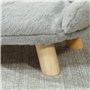 PawHut Canapé pour Chien lit pour Chien Chat Animal Domestique Amovible Lavable revêtement en Peluche Pieds en Bois de pin Solid