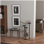 Outsunny Étagère à plantes en bois piédestal étagères rondes à fleurs support de pots de fleurs 5 niveaux pour extérieur intérie