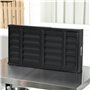 Outsunny Barbecue au charbon de bois portable pliable BBQ grill sur pieds avec bassin à charbon extractible 74L x 30l x 37H cm, 