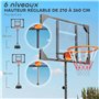 Panier de Basket extérieur et intérieur avec Roues