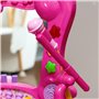AIYAPLAY Coiffeuse Enfant 15 PCS, Table de Maquillage avec Tabouret et Miroir, lumière, Musique, Microphone, sèche-Cheveux, Espa