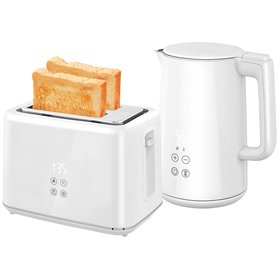HOMCOM Ensemble bouilloire et grille-pain 2200 W