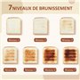 HOMCOM Ensemble bouilloire et grille-pain 2200 W, bouilloire en inox 1,5 L avec isolation et grille-pain 2 tranches, 7 niveaux d