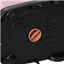 HOMCOM Défroisseur vapeur vertical défroisseur à vêtements 1,4 L 1950 W débit vapeur 32g/min tige telescopique rose noir