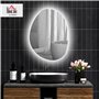Miroir Salle de Bain avec éclairage LED - Interrupteur Tactile