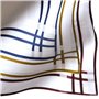 Mouchoirs Tissu Homme Premium 100% Coton Peigné - 45cm x 45cm - 3 Pièces - Modèle A19