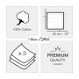Mouchoirs Tissu Homme Premium 100% Coton Peigné - 45cm x 45cm - 3 Pièces - Modèle A19