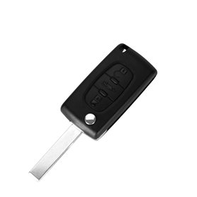 Coque Clé pour Citroen C3 Picasso C5 Peugeot Expert 207 307 308 407 308SW 207SW 308CC 307CC-CE0523-3 Boutons -Modèle sans Emplac