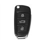 Coque Clé pour Audi A1 A3 A4 A6 Q3 Q7 R8 RS4 S3 S4 S6 TT - Plip clé télécommande 3 Boutons avec Lame Phonillico®