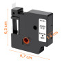 Lot de 3 Rubans Blanc pour étiqueteuse compatible Dymo LabelManager 150 280 350 450 LabelPoint 200 300 LabelWriter 450Duo - Etiq