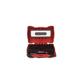 Mini coffret d'embouts de vissage a chocs - KS TOOLS - 515.2301F - Embouts visseuse 1/4 L.25 mm - Coffret d'embouts vissage 31 p