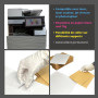 10 Planches de 44 de mini étiquette 50 x 25 mm = 440 étiquettes - Blanc Mat - pour imprimantes Laser et Jet d'encre - Feuilles A