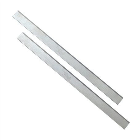 DIAMWOOD - 2 X Fers de Rechange pour Raboteuse ou Dégauchisseuse | Lames de Rabot Réaffutables | 410 x 30 x 3 mm | Outil de Trav