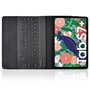 KARYLAX Étui de Protection Slim (Noir) + Clavier Bluetooth pour Samsung Galaxy Tab S8 Plus 2022 / Tab S7 FE 2021 / Tab S7 Plus 2