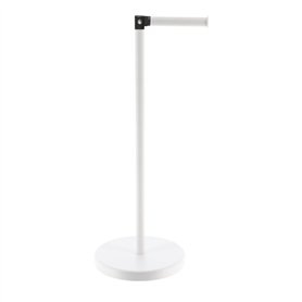 EVIDECO Rouleau de Papier Toilette Distributeur de Papier et Réserver avec Bras Amovible en métal (Blanc)