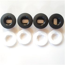 Clips Oeillets de Fixations de Tapis pour Toyota Lexus Honda (Kit de 4 = 8 Pièces) Oeillets Attache Tapis Accroche Tapis de Sol
