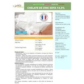 Chélate de Zinc EDTA 14