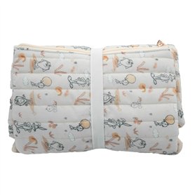 Looney Tunes Tapis À Langer Nomade Bébé Enfant 70×50 cm – Pochettes Rangement Zippées Intégrées – Éponge Confort