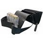 Sacoche Monnayeur Cuir Pièces Euro-Portefeuille Serveur Restauration Pratique -Fermeture Aimant-Range Monnaie 5 Compartiments Tr