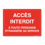 AUA SIGNALETIQUE - Panneau Prépercé (4 trous) avec angles arrondis - PVC Rigide 1.5 mm - (210 x 150 mm)