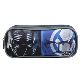 Bagtrotter Trousse Scolaire 2 Compartiments Disney Star Wars Bleu