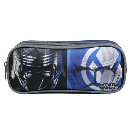 Bagtrotter Trousse Scolaire 2 Compartiments Disney Star Wars Bleu