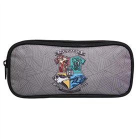 Bagtrotter Trousse Scolaire 2 Compartiments Harry Potter Grise