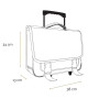 Bagtrotter Cartable à roulettes 38 cm Marvel Avengers Multicolore