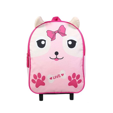 Bagtrotter Sac à Dos à roulettes 31 cm Maternelle Kids Rose Chiot