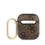 Guess GUA24GSMW Housse pour AirPods Marron 4G Script Metal Collection