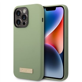 CG MOBILE Guess Coque pour iPhone 14 Pro - Back Cover Kaki