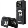 CG MOBILE Karl Lagerfeld Saffiano Coque Rigide avec Fente pour Carte pour iPhone 15 Pro Max