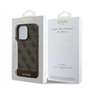 CG MOBILE Guess Coque Rigide en Cuir PU 4G avec Bande inférieure pour iPhone 16 Pro Max, matériau de qualité supérieure, Protect