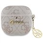 Fall CG MOBILE Guess 4G Charm Collection pour AirPods 4 Rose