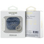 CG Mobile Guess 4G Strass Charm Case pour AirPods 4 (Bleu)