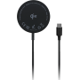 Chargeur sans fil Magnétique 15W Qi Stand Smartphone + Truewireless Noir Samsung