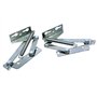cyclingcolors 2x Charnière ferrure de levage 75° à ressort 140N pour porte pliante acier nickelé à visser Armoire Placard Meuble