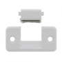 cyclingcolors Guide sangle jusqu'à 23mm de volet roulant fente oblique avec joint brosse en PVC blanc à visser Enroulement Fixat