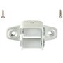 cyclingcolors Guide sangle de volet roulant à galets pour sangle de 15 à 18mm en acier laqué blanc fixation horizontale à visser