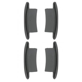 cyclingcolors 4x Embout guidage de lame de volet roulant en PVC noir Coulisse Maintien Treuil Fenêtre Store Ouverture Fermeture